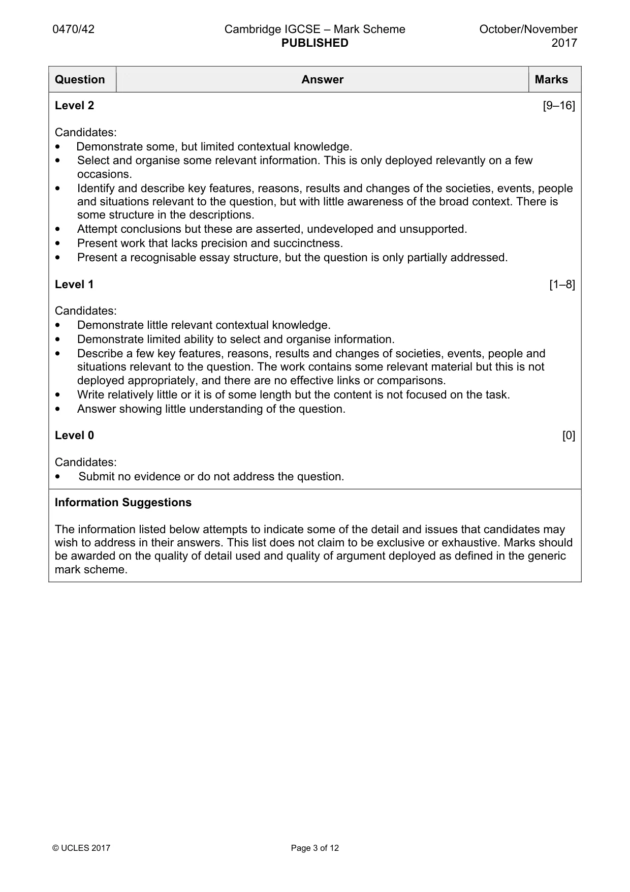 Mark scheme, page 3 of 12