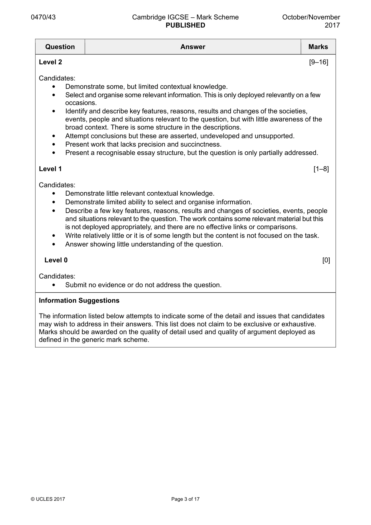 Mark scheme, page 3 of 17