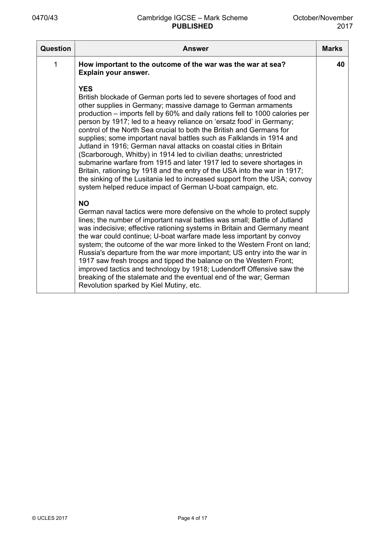 Mark scheme, page 4 of 17