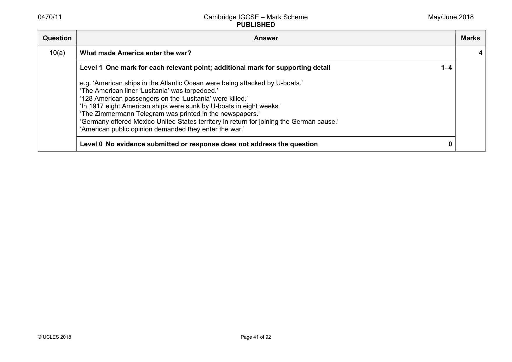 Mark scheme, page 41 of 92