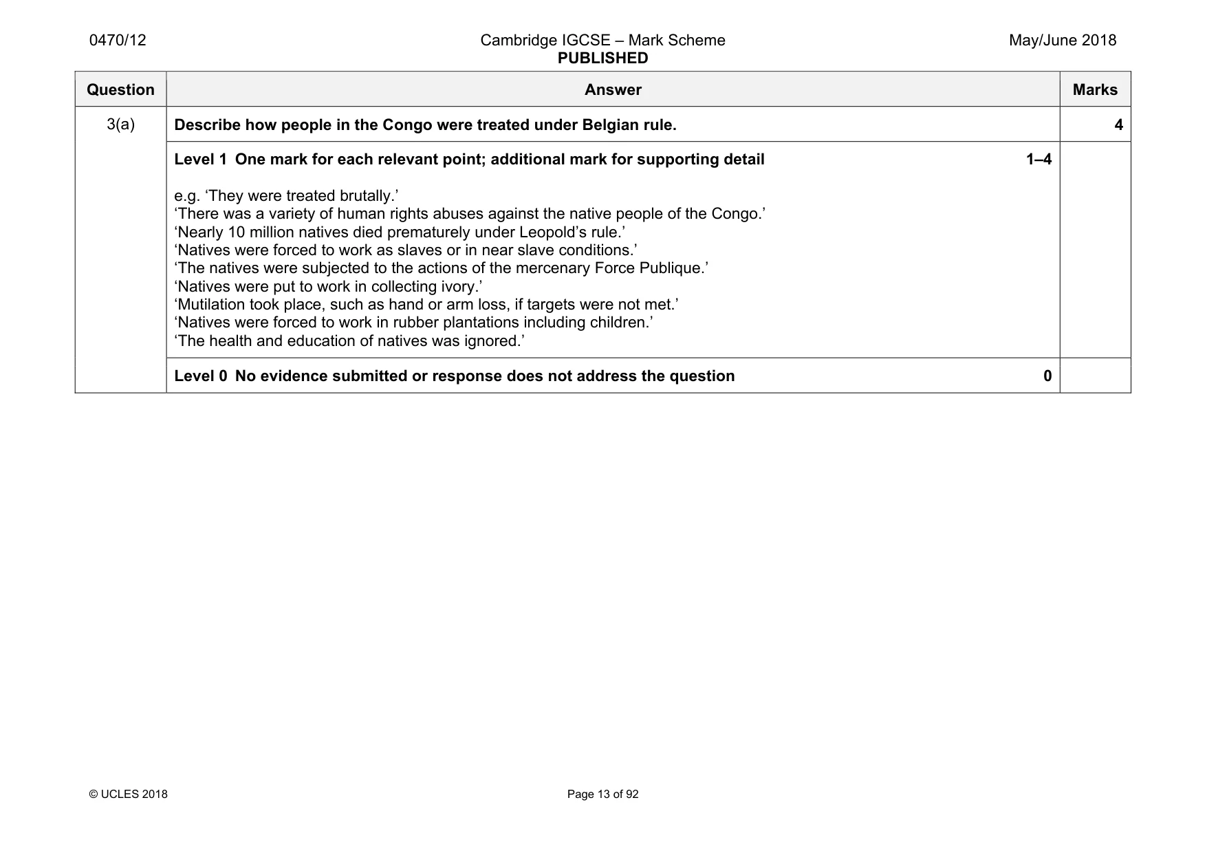 Mark scheme, page 13 of 92