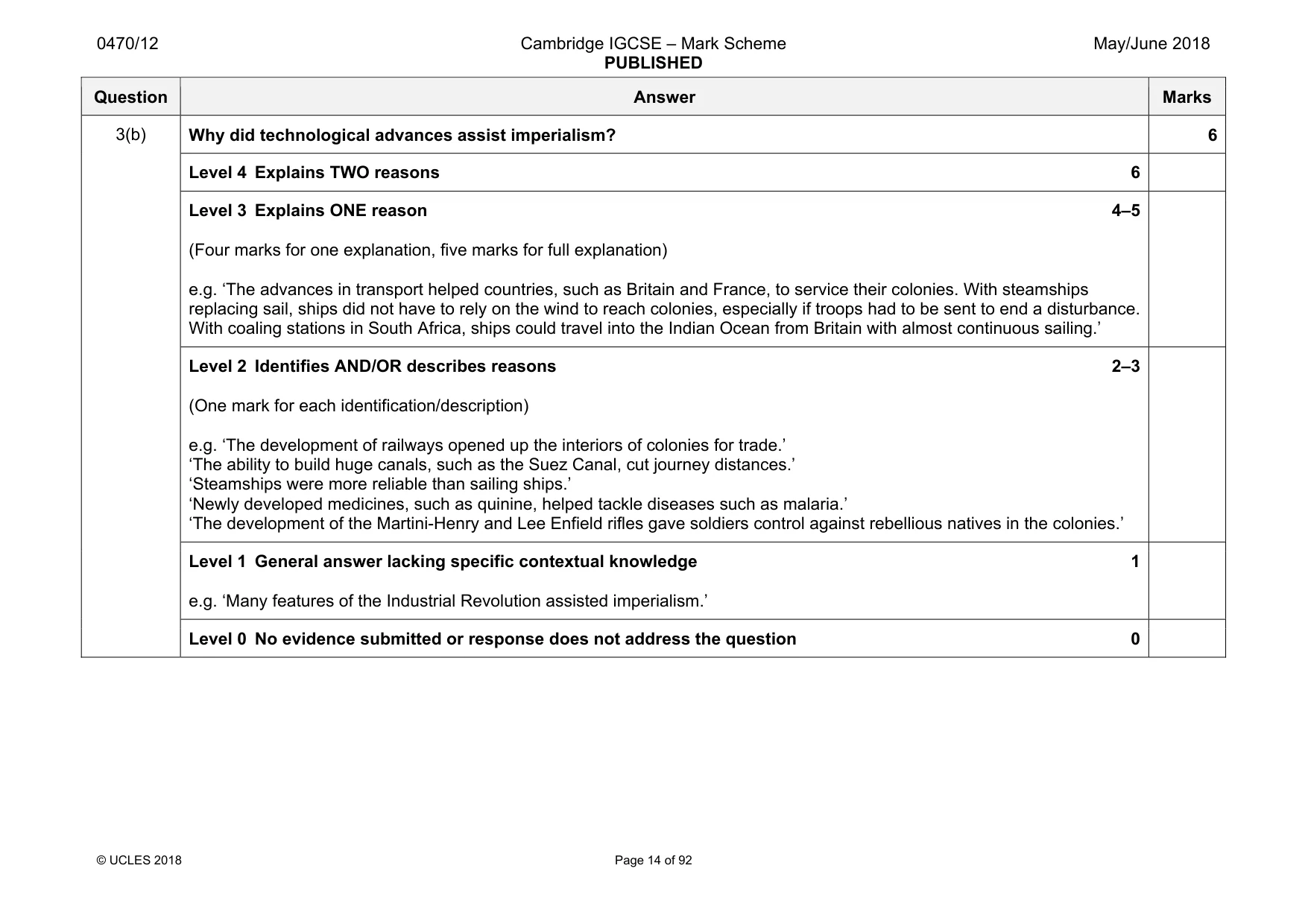Mark scheme, page 14 of 92