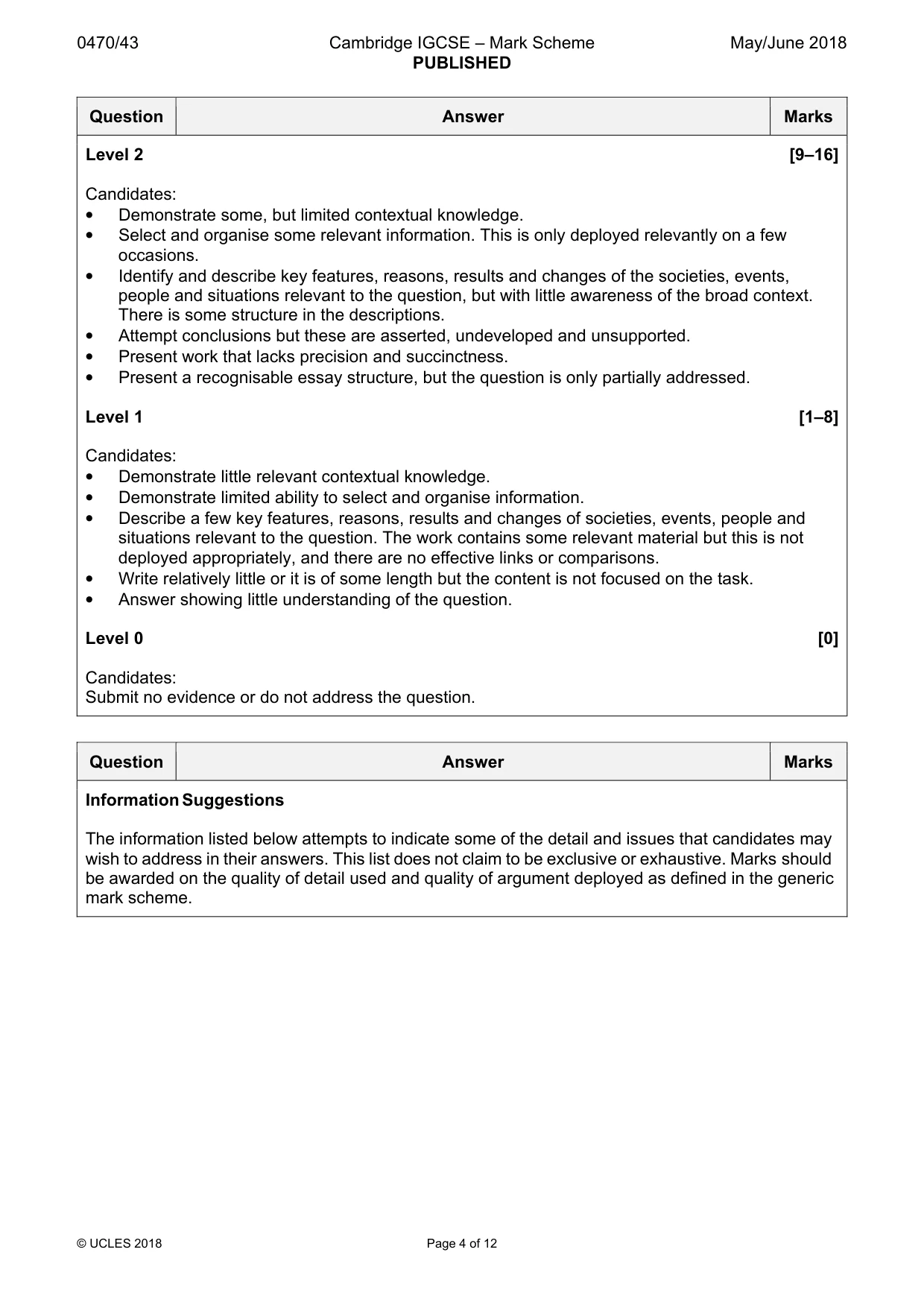 Mark scheme, page 4 of 12