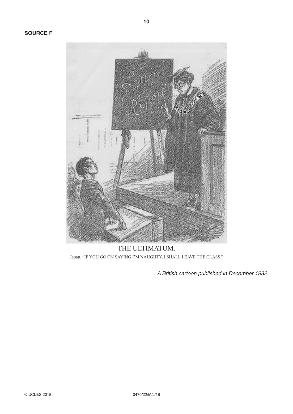 Cambridge IGCSE History 0470 2018 May/June Paper 2 · Variant 2 question paper, page 10 of 12
