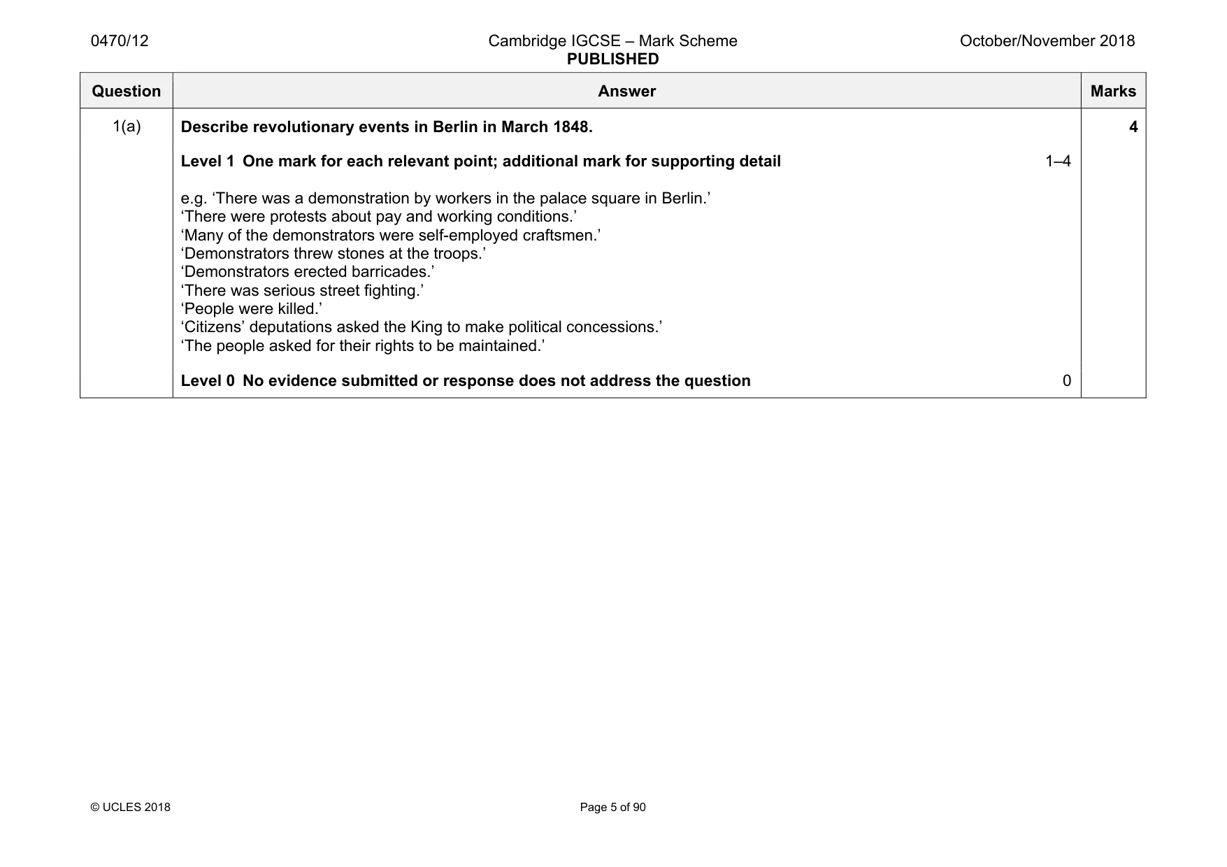 Mark scheme, page 5 of 90
