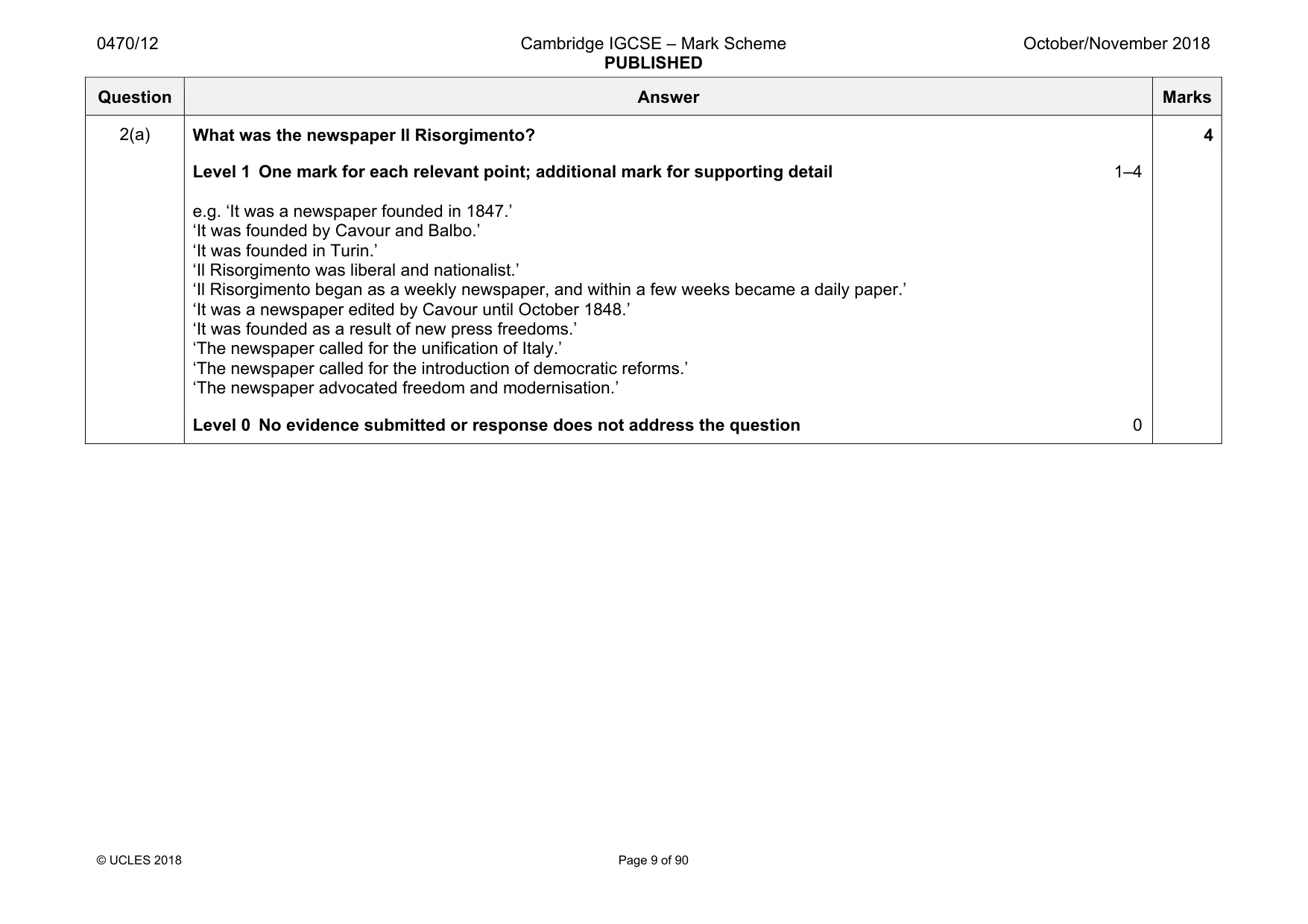Mark scheme, page 9 of 90