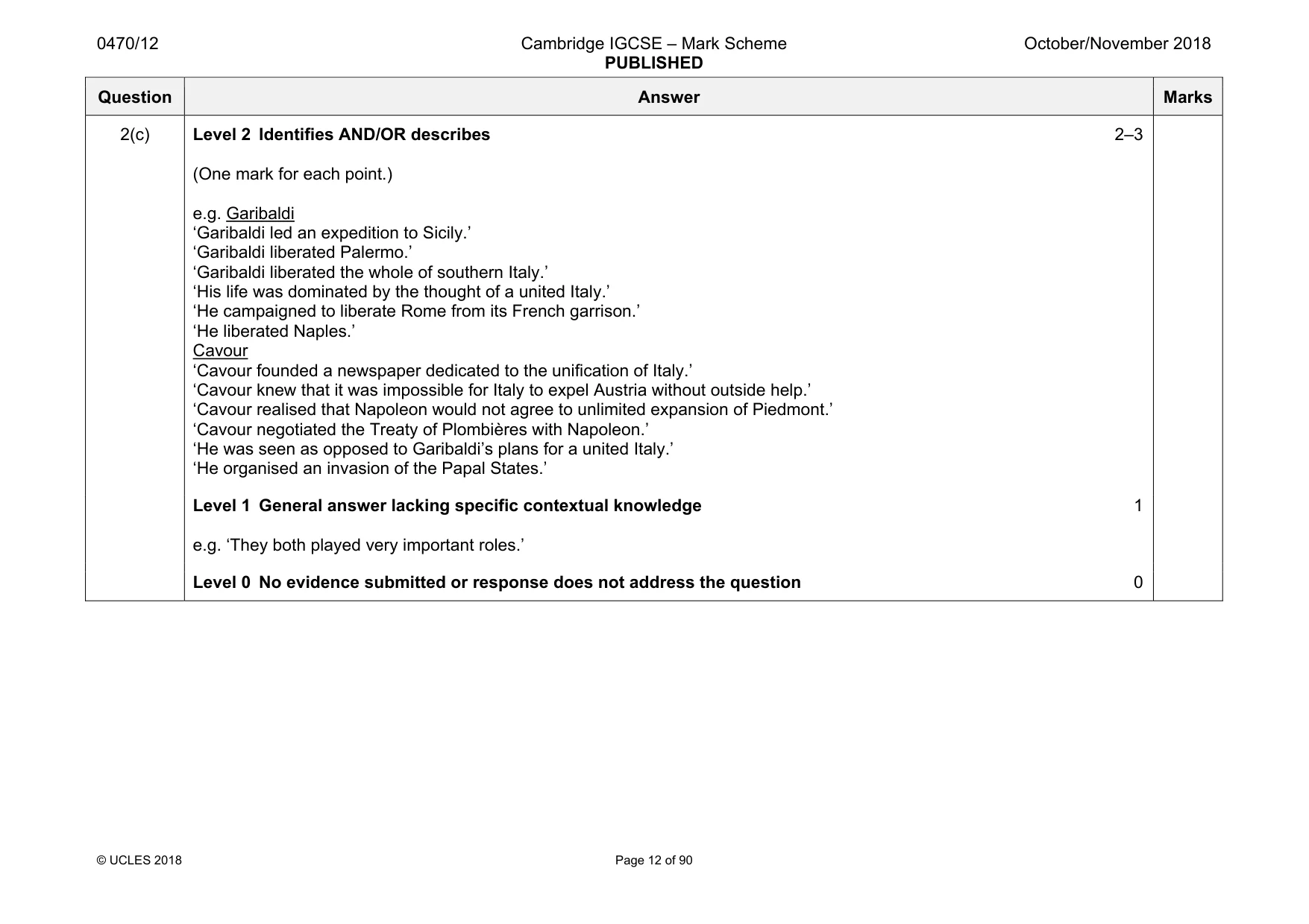 Mark scheme, page 12 of 90