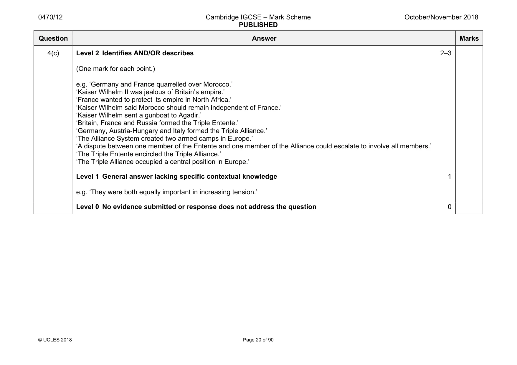 Mark scheme, page 20 of 90