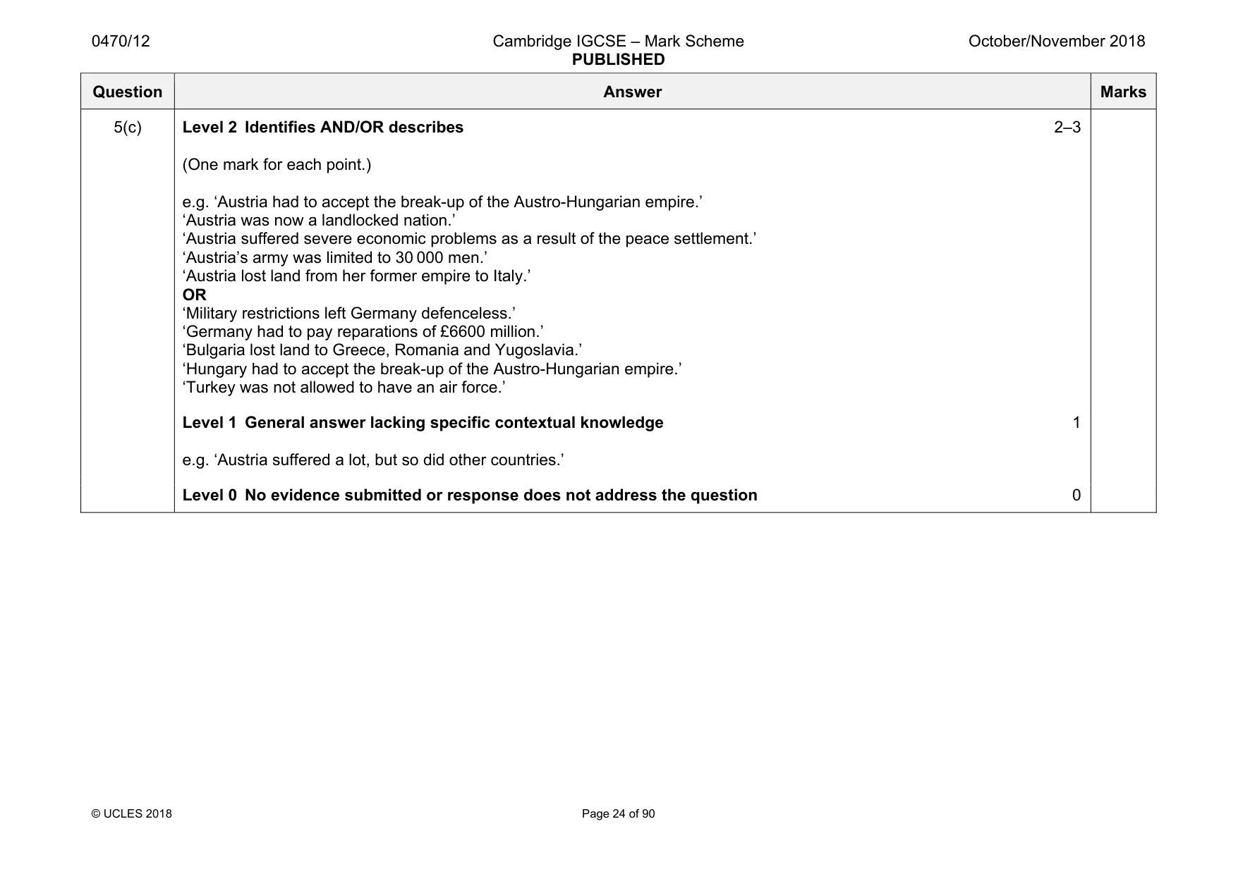 Mark scheme, page 24 of 90