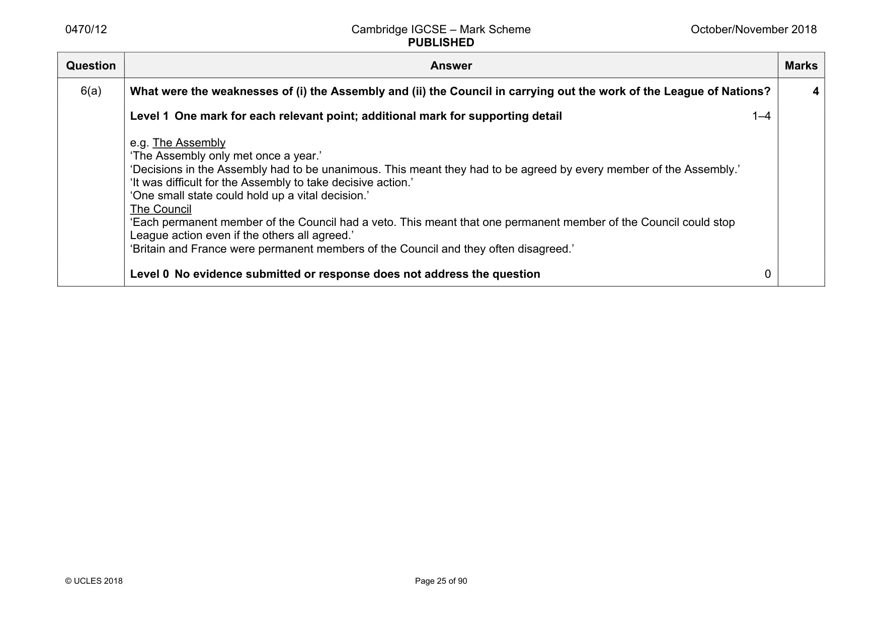 Mark scheme, page 25 of 90