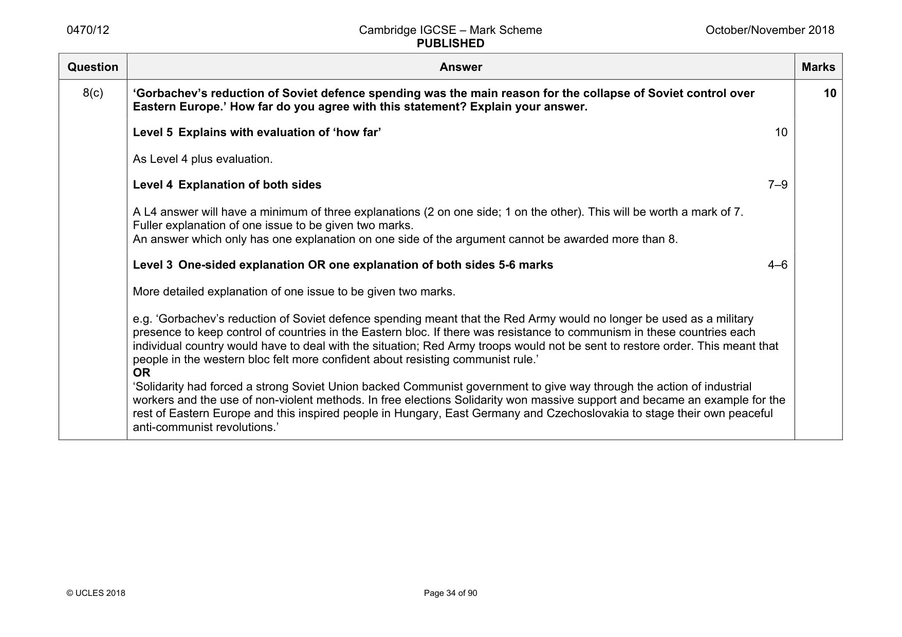 Mark scheme, page 34 of 90