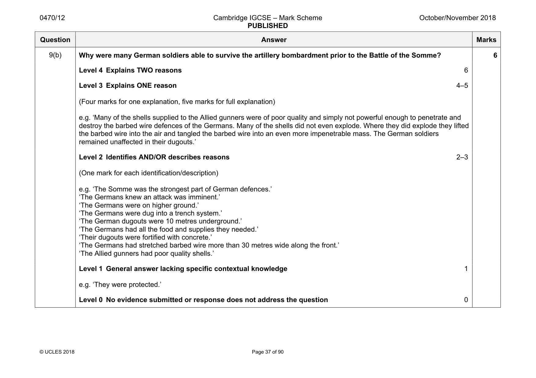 Mark scheme, page 37 of 90