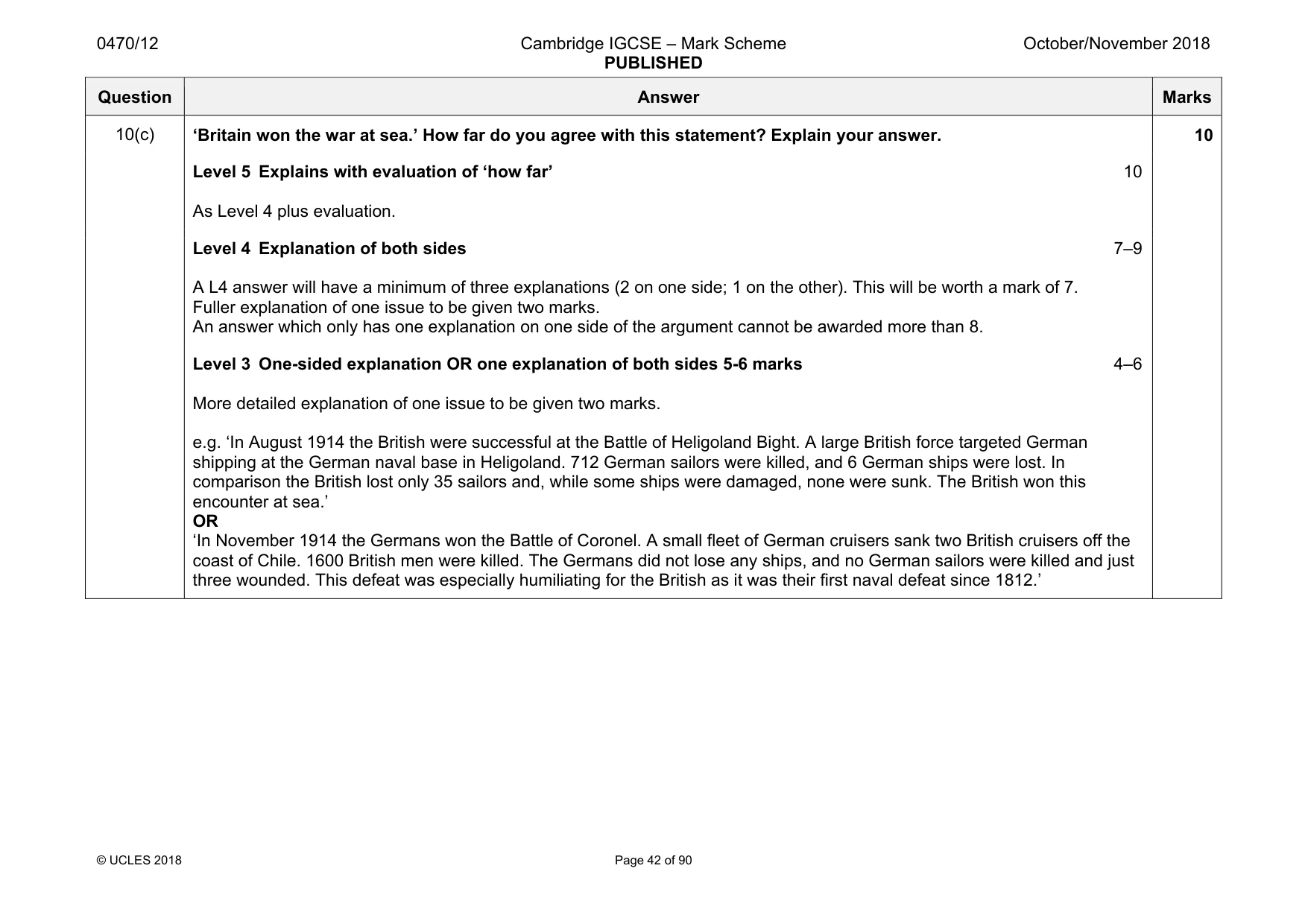 Mark scheme, page 42 of 90