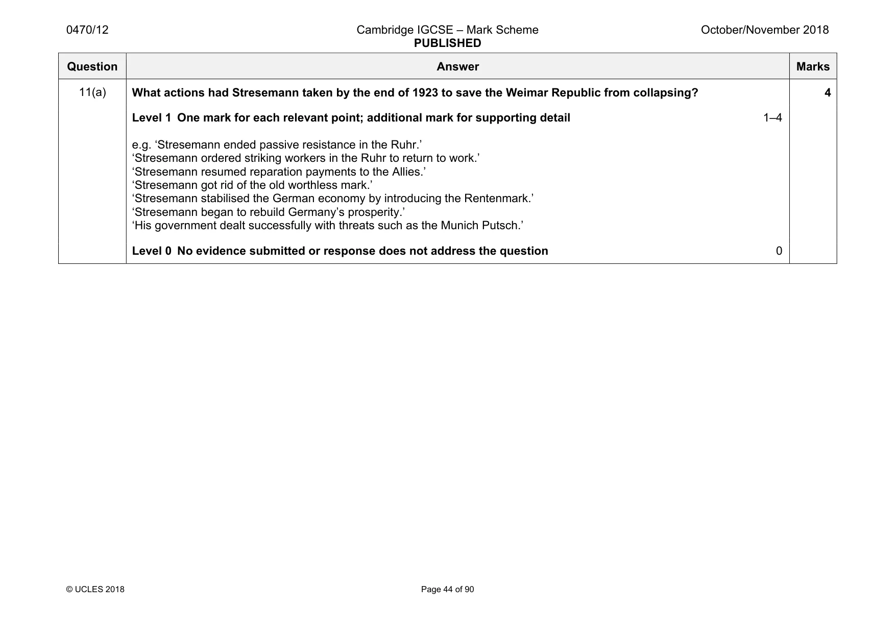 Mark scheme, page 44 of 90