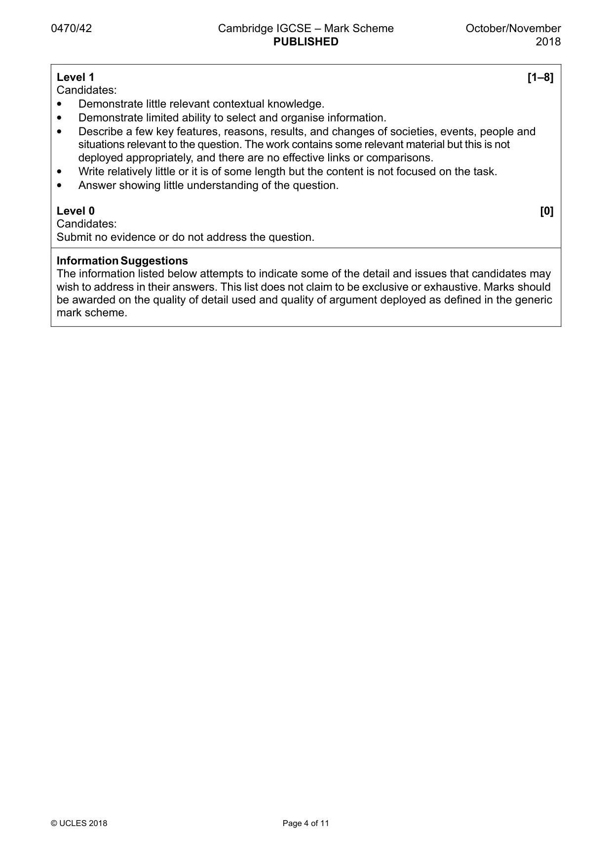 Mark scheme, page 4 of 11