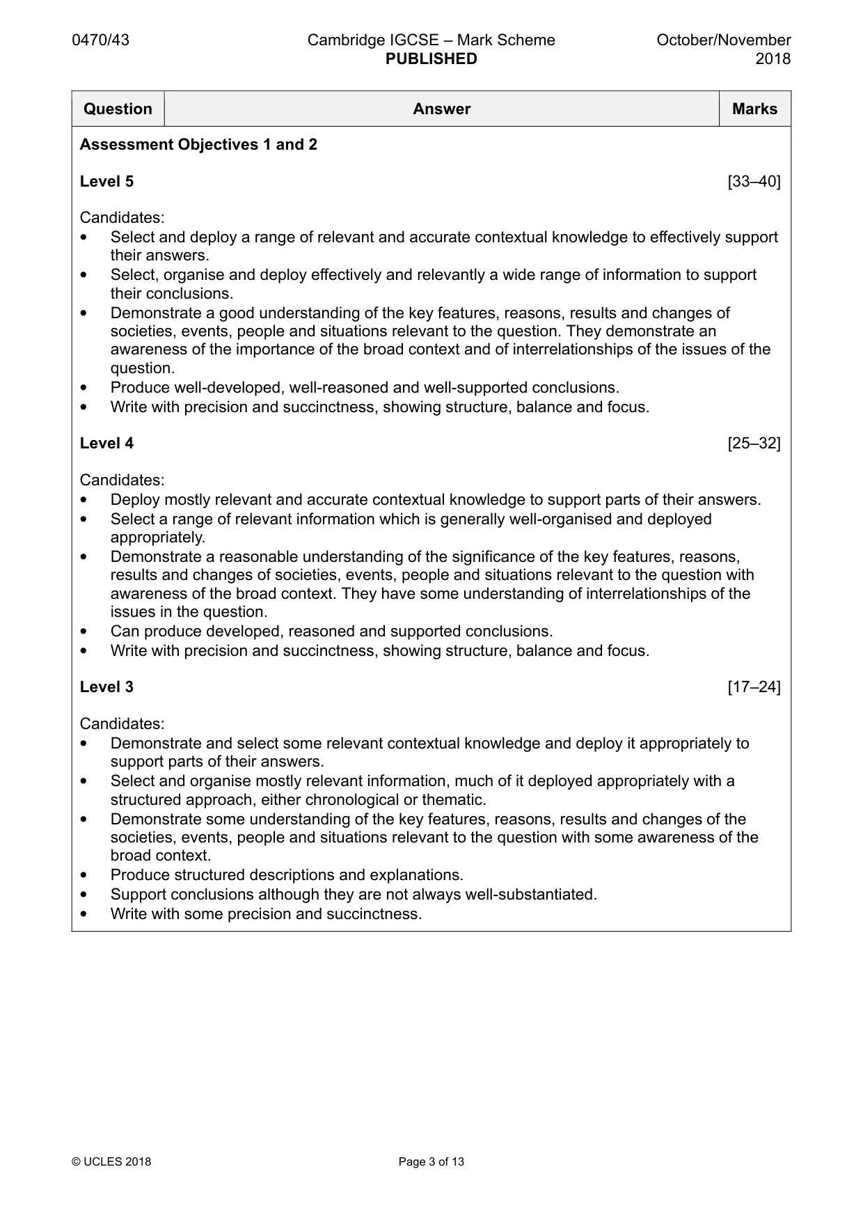 Mark scheme, page 3 of 13