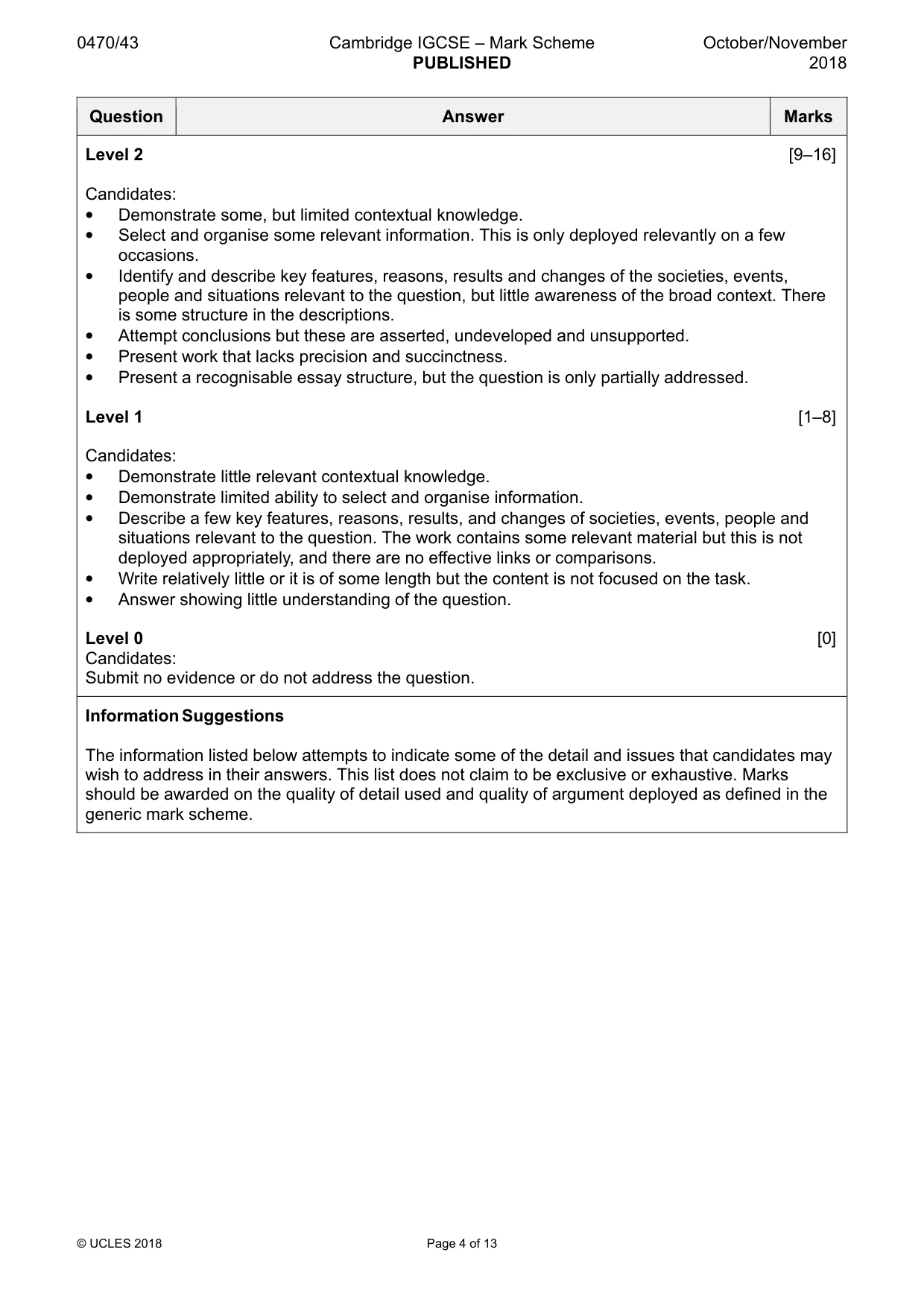 Mark scheme, page 4 of 13
