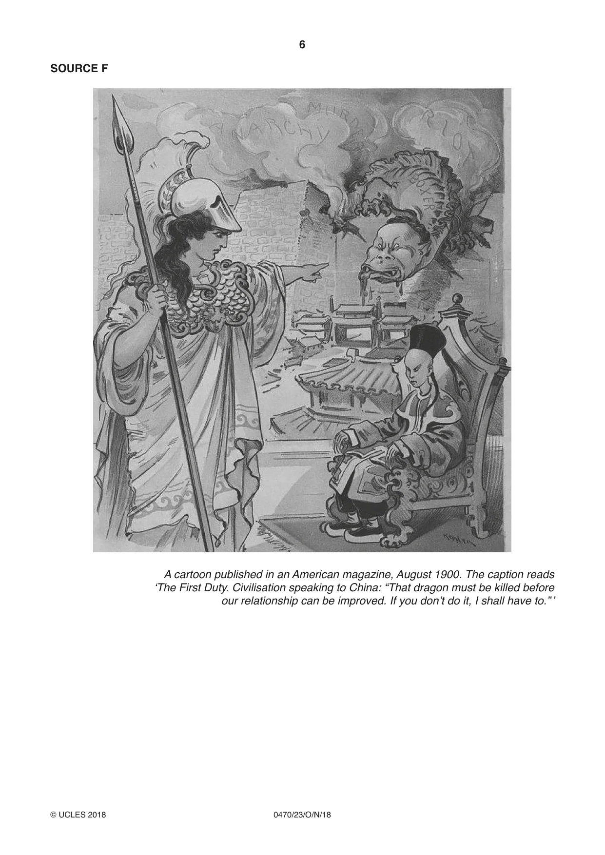 Cambridge IGCSE History 0470 2018 Oct/Nov Paper 2 · Variant 3 question paper, page 6 of 16