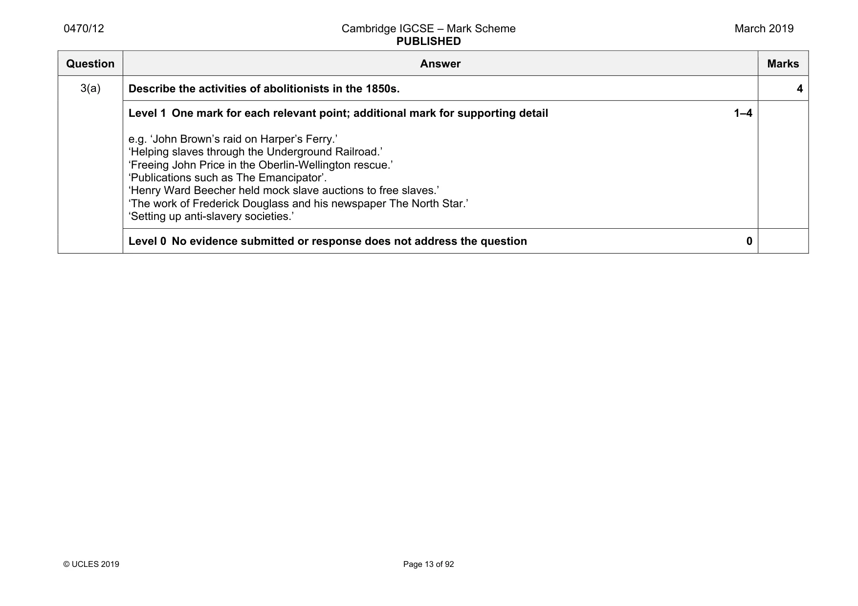 Mark scheme, page 13 of 92