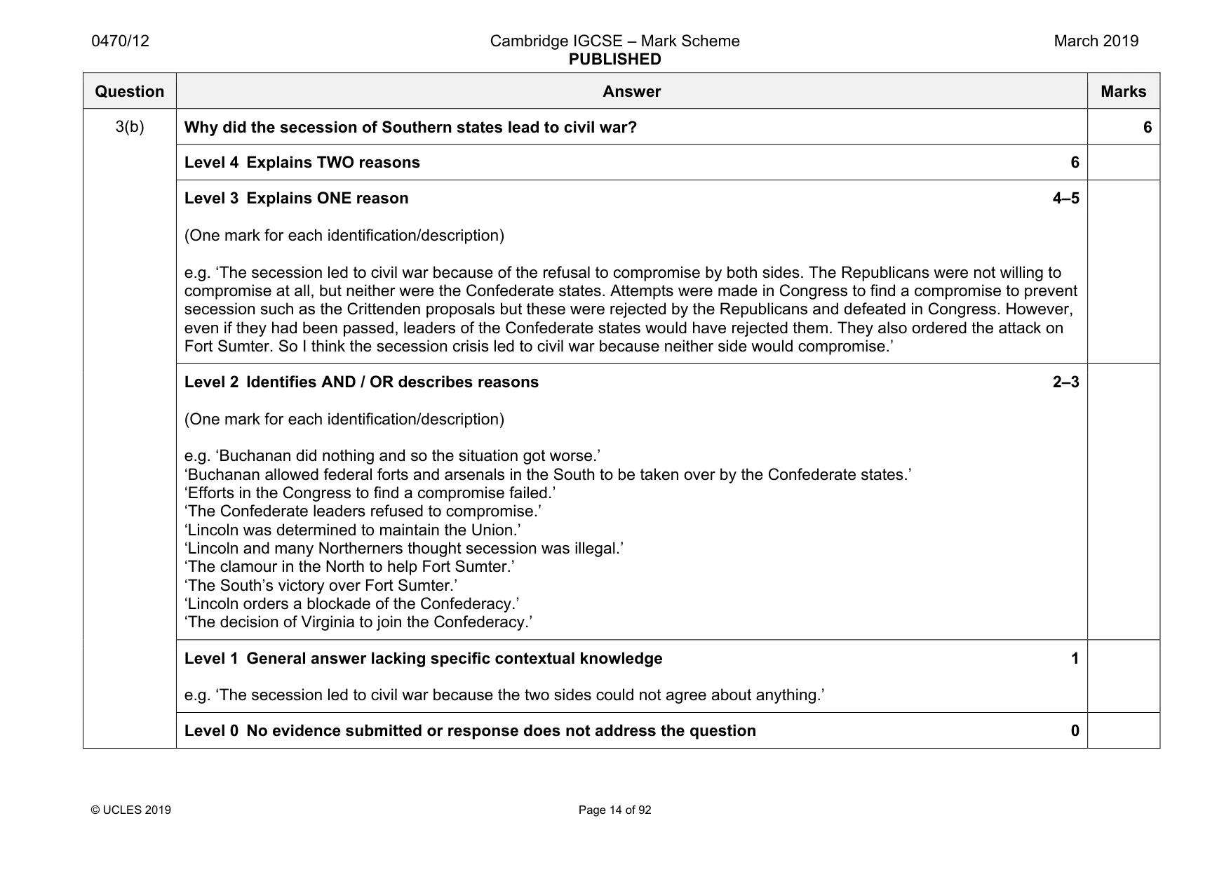 Mark scheme, page 14 of 92