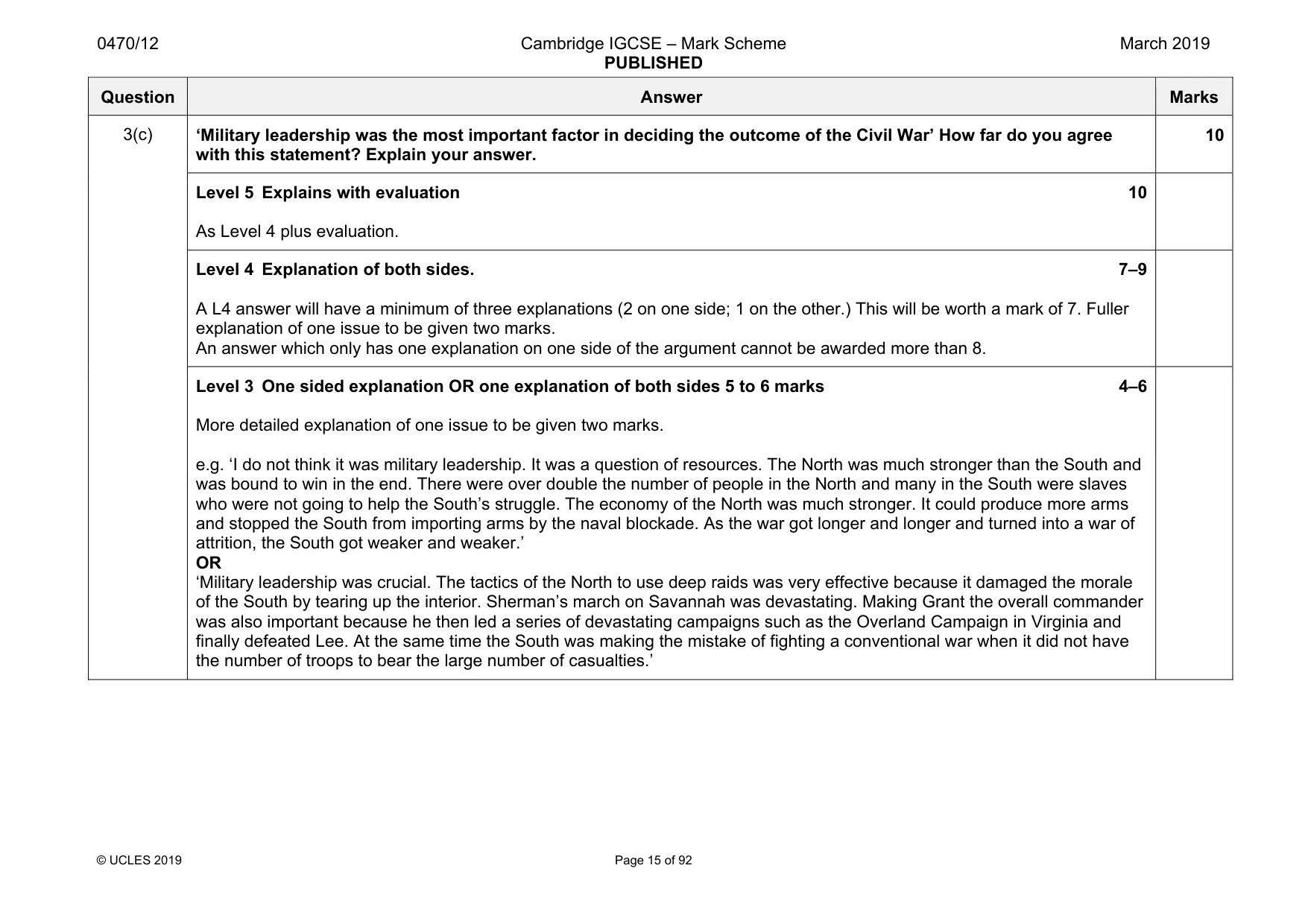 Mark scheme, page 15 of 92