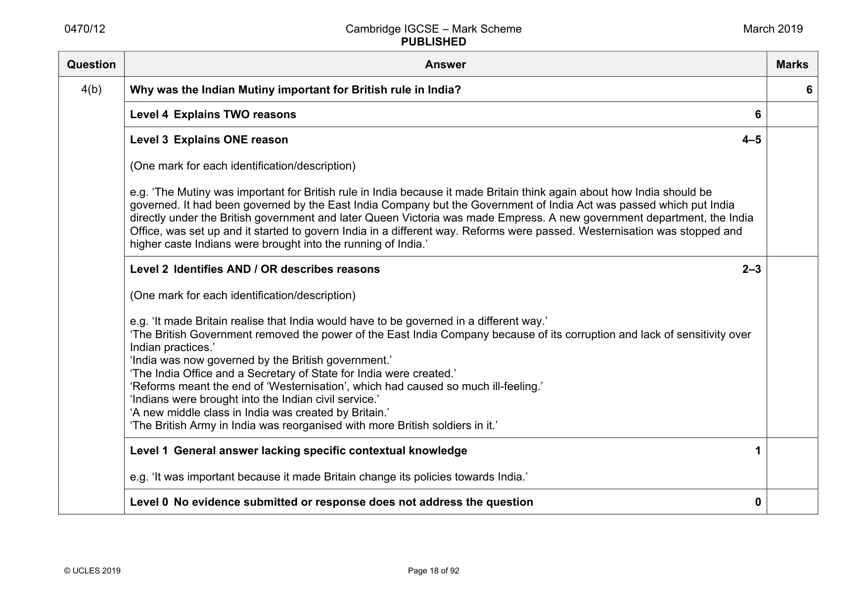Mark scheme, page 18 of 92