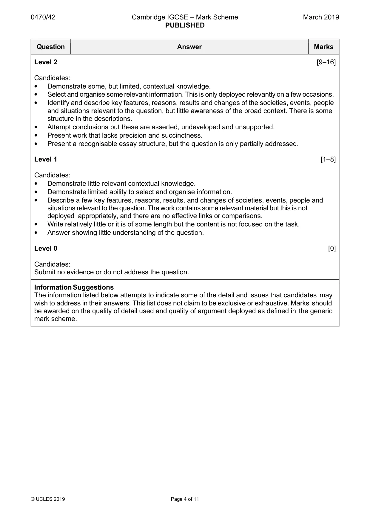 Mark scheme, page 4 of 11