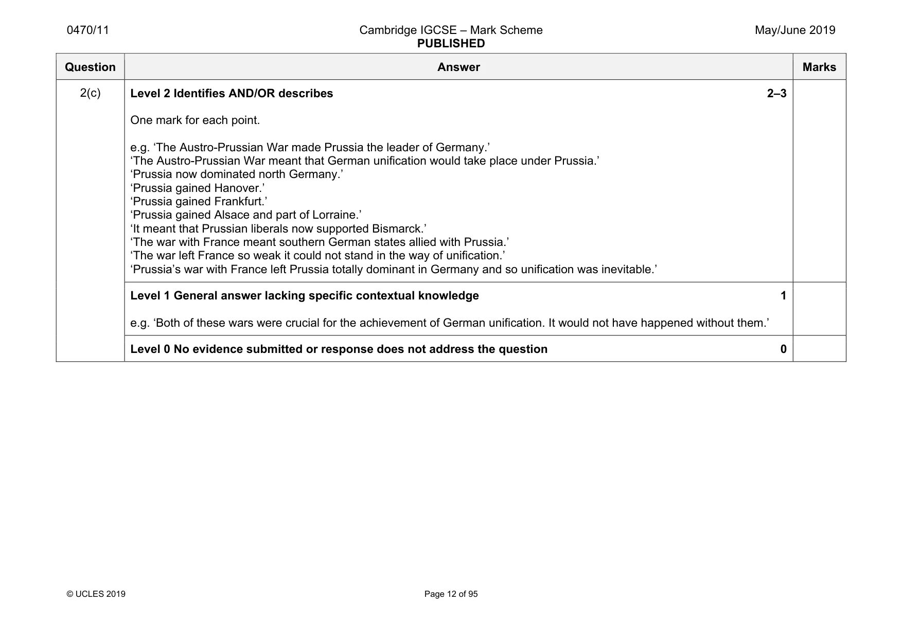 Mark scheme, page 12 of 95