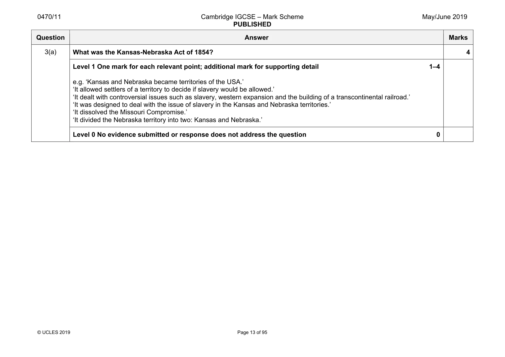 Mark scheme, page 13 of 95