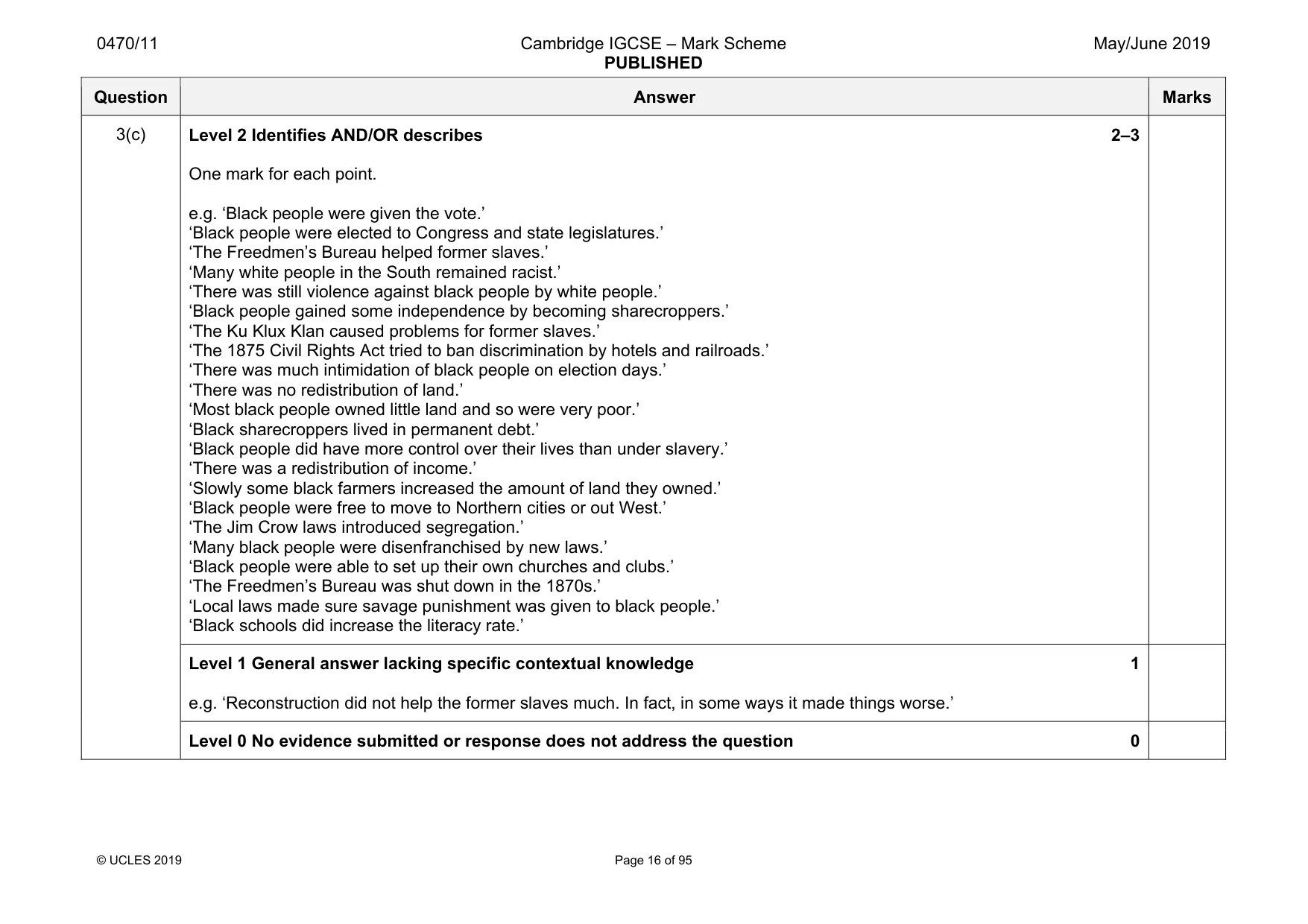 Mark scheme, page 16 of 95