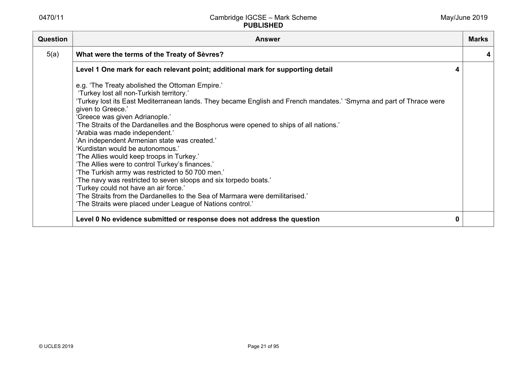 Mark scheme, page 21 of 95