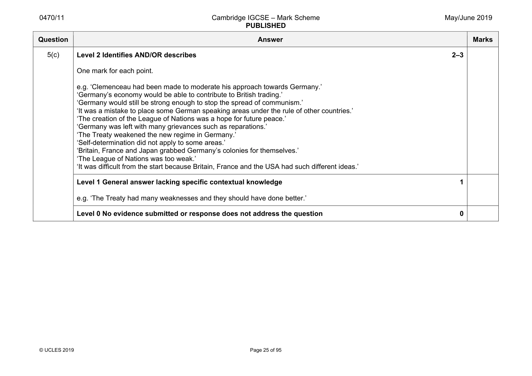 Mark scheme, page 25 of 95