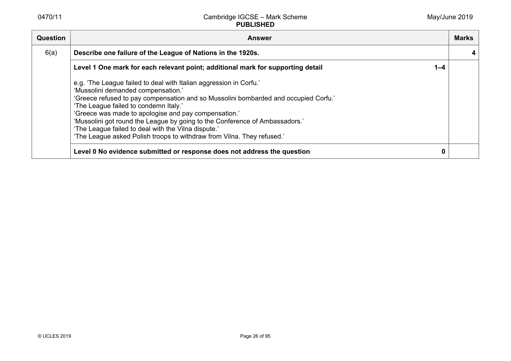 Mark scheme, page 26 of 95