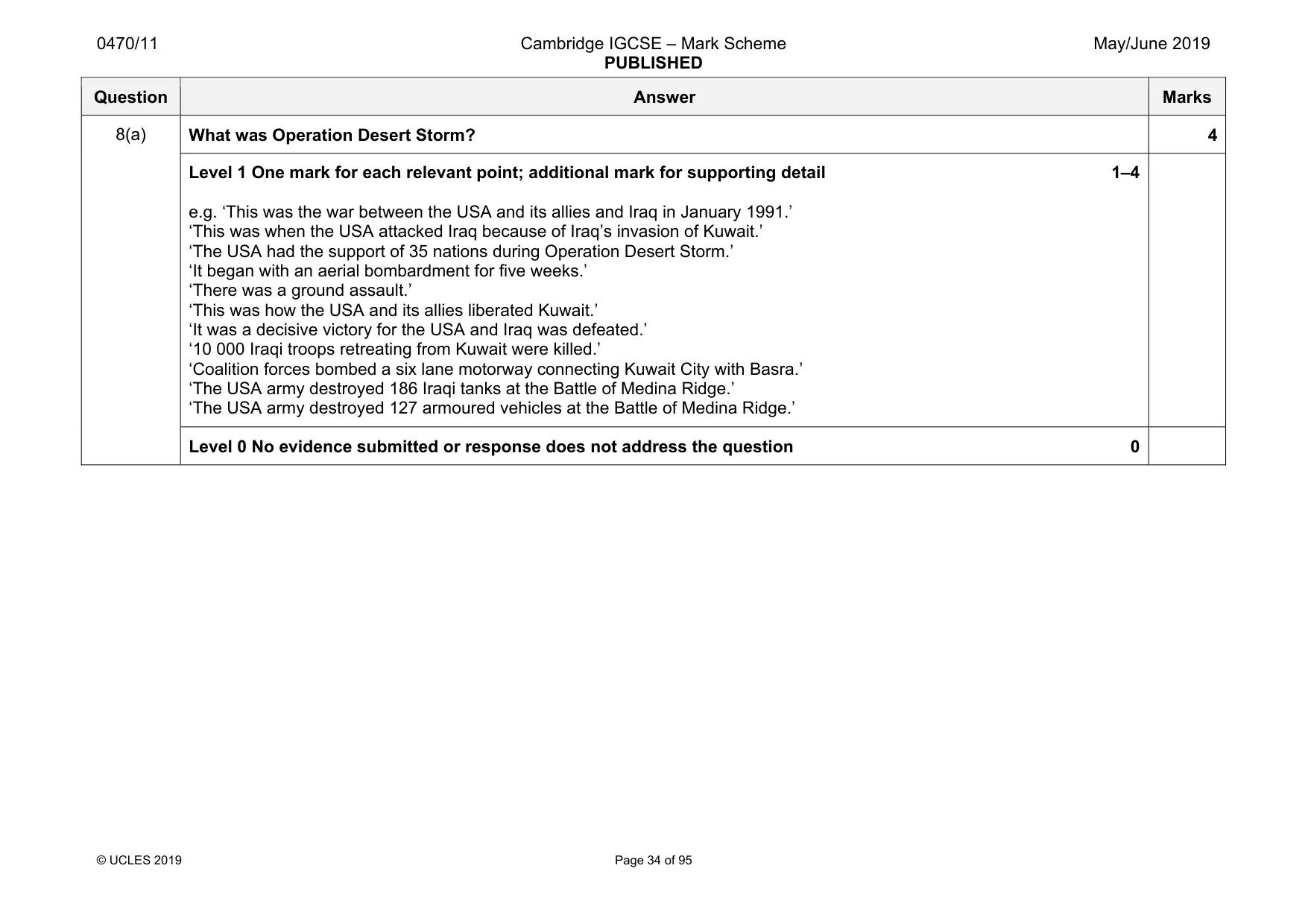 Mark scheme, page 34 of 95