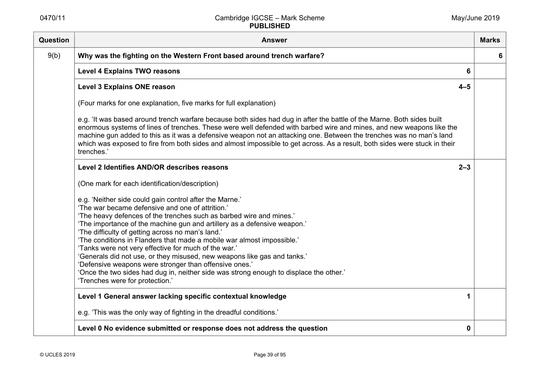 Mark scheme, page 39 of 95