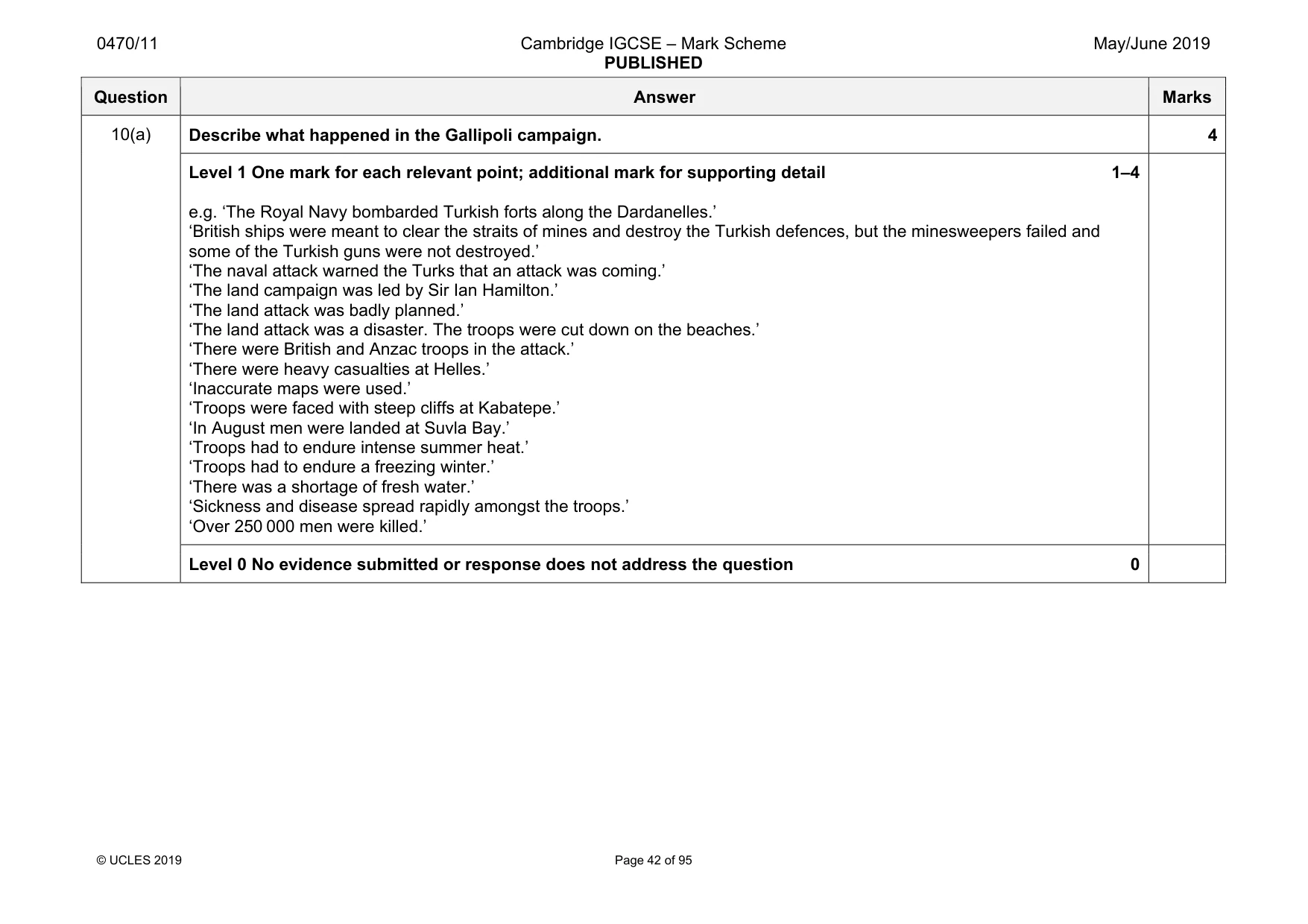 Mark scheme, page 42 of 95