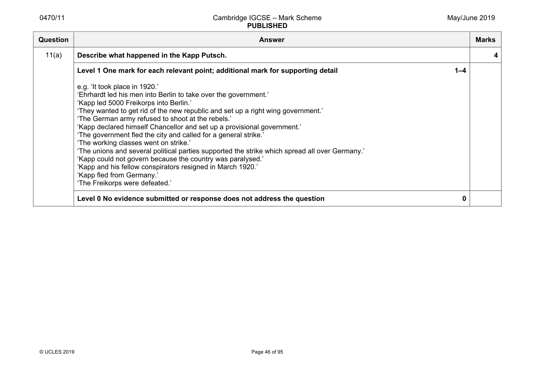 Mark scheme, page 46 of 95