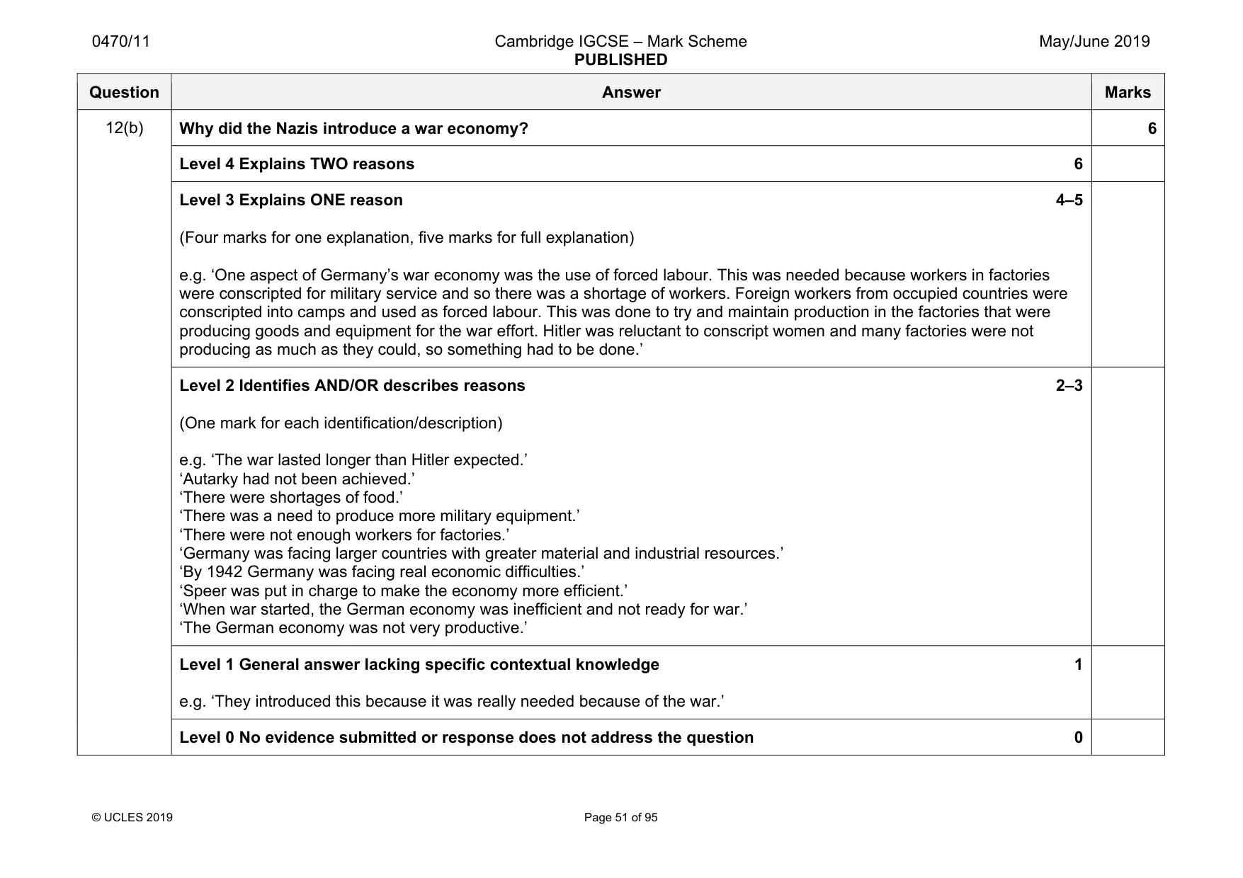 Mark scheme, page 51 of 95