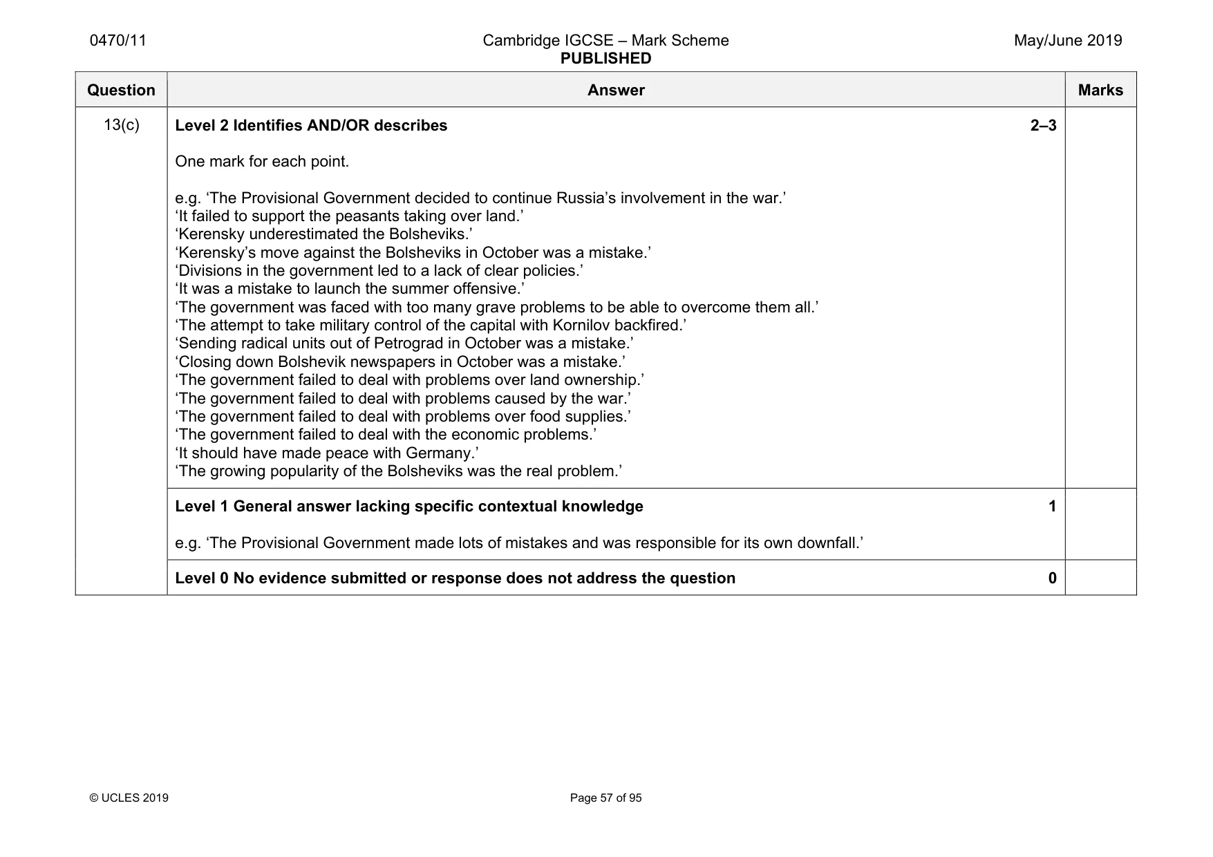 Mark scheme, page 57 of 95