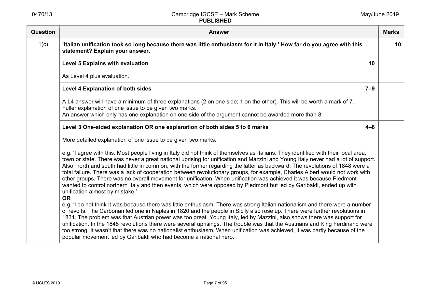 Mark scheme, page 7 of 95