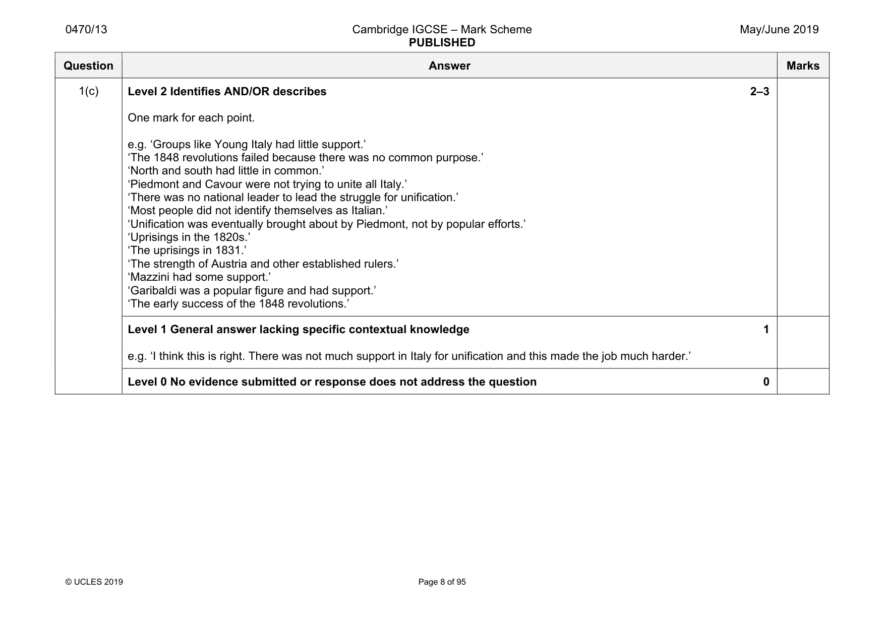 Mark scheme, page 8 of 95