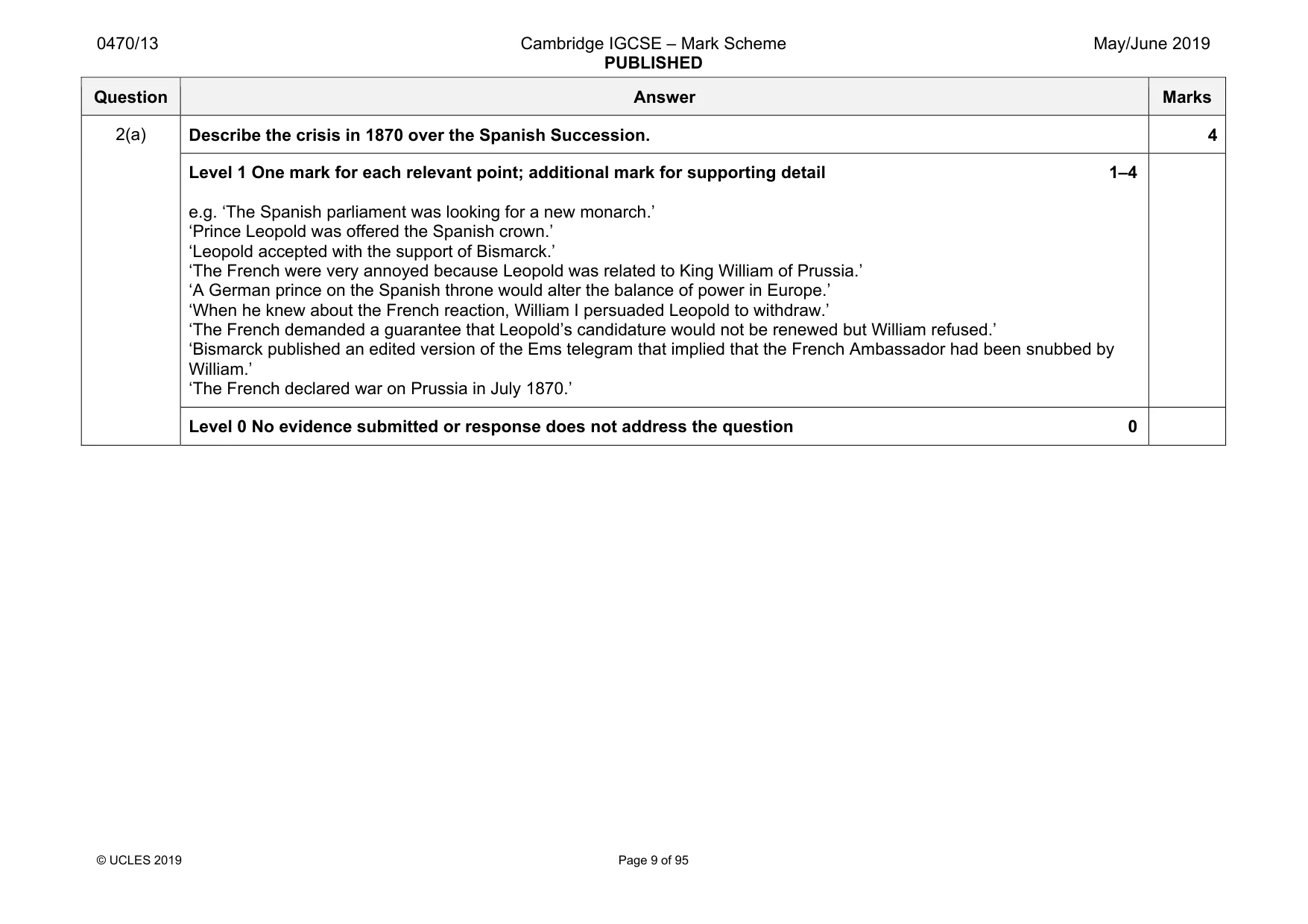 Mark scheme, page 9 of 95