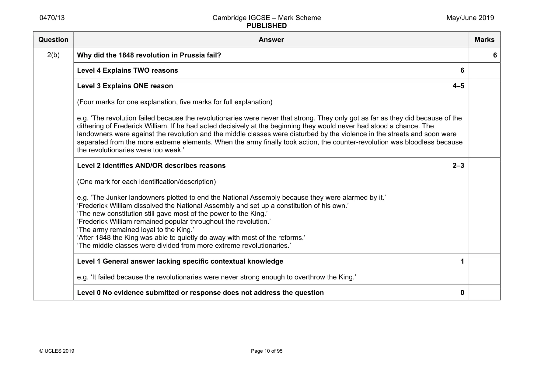 Mark scheme, page 10 of 95