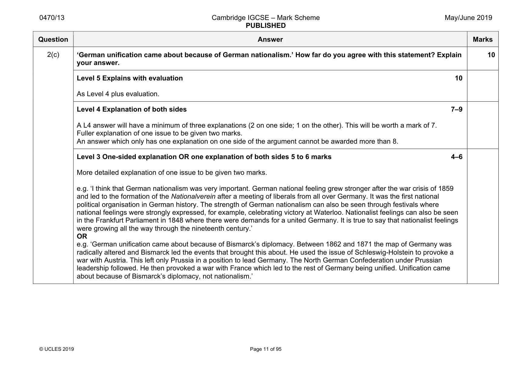 Mark scheme, page 11 of 95