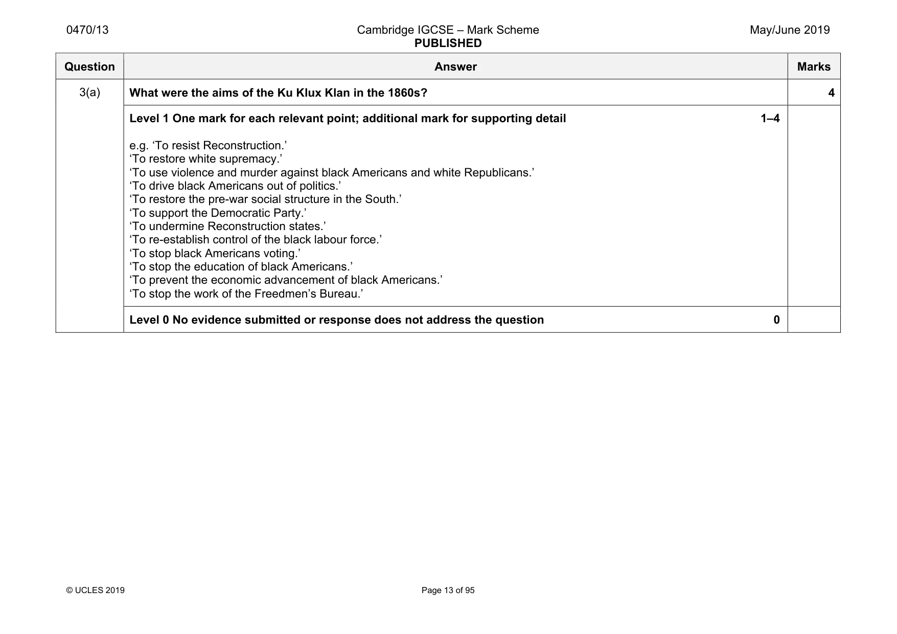 Mark scheme, page 13 of 95