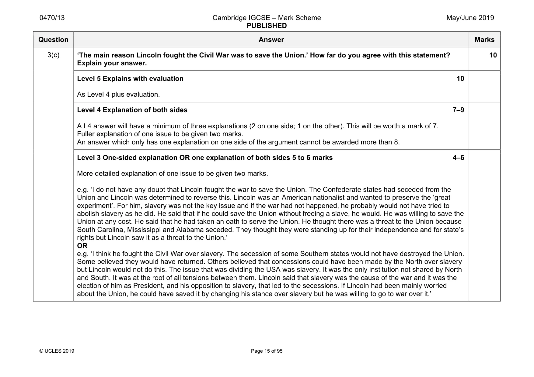 Mark scheme, page 15 of 95