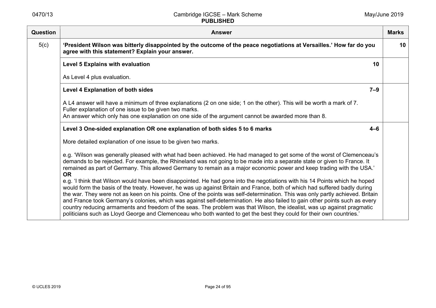 Mark scheme, page 24 of 95