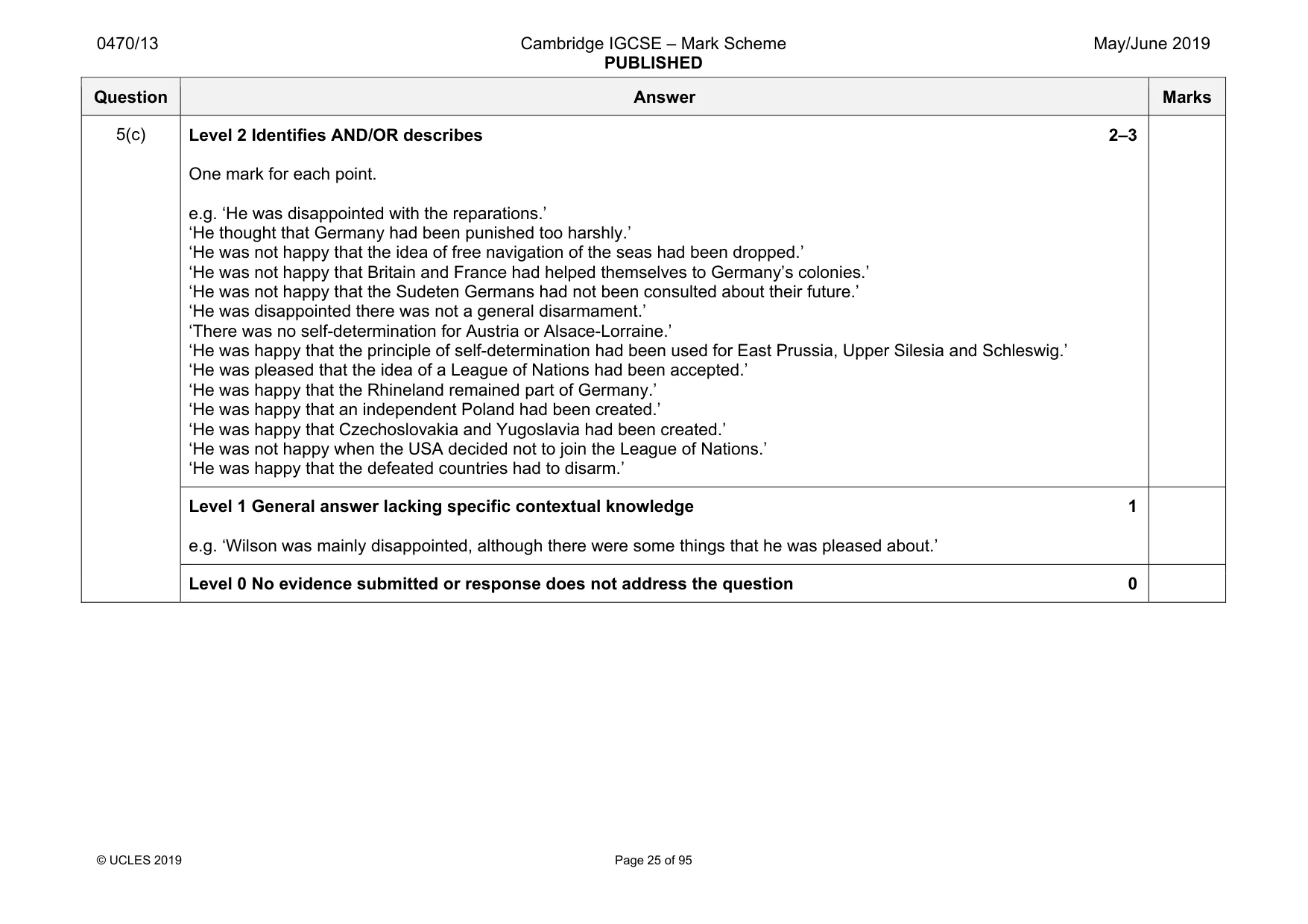 Mark scheme, page 25 of 95