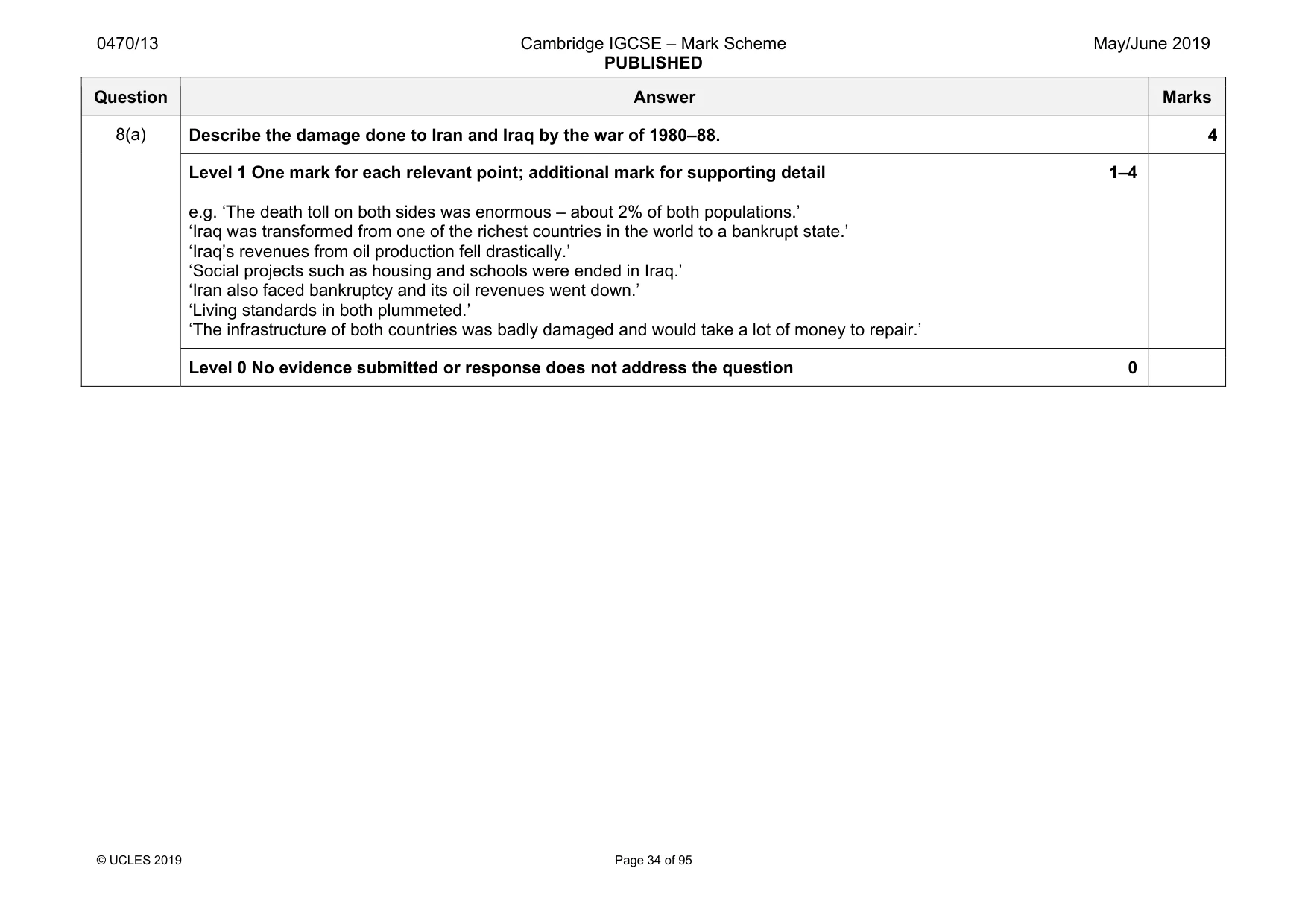 Mark scheme, page 34 of 95