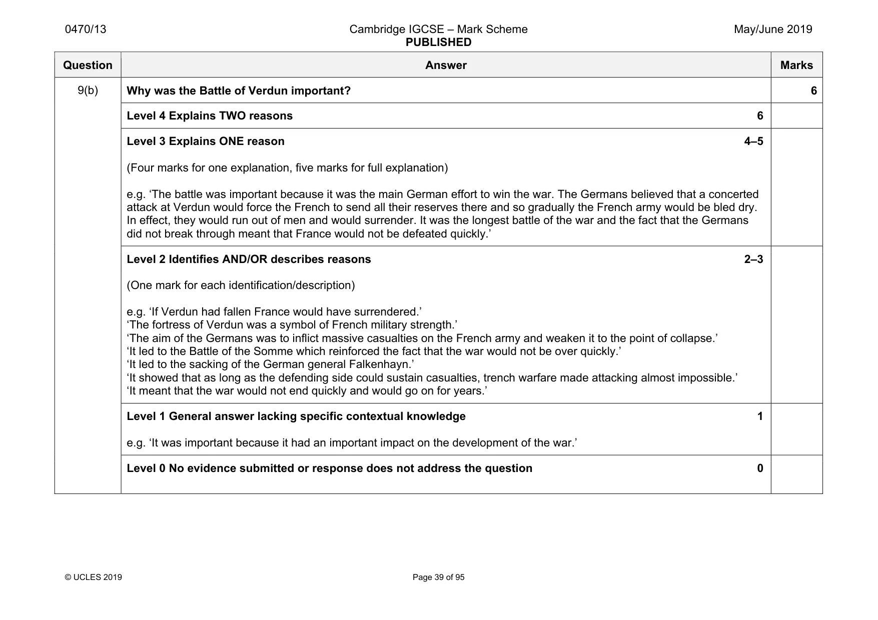 Mark scheme, page 39 of 95